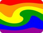 Gay Pride Flag Air Freshener